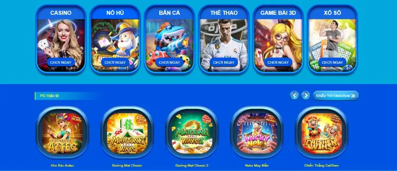 Kho game cá cược online khổng lồ