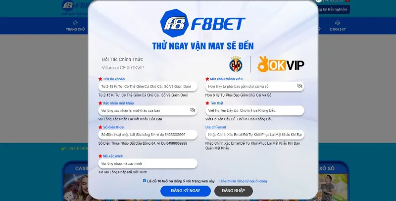Đăng ký tham gia nhà cái qua các bước đơn giản