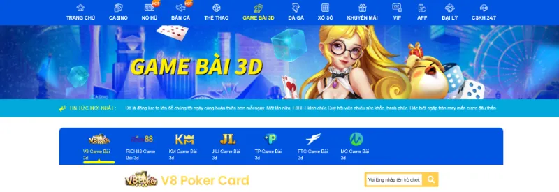 Game bài 3D an toàn tuyệt đối