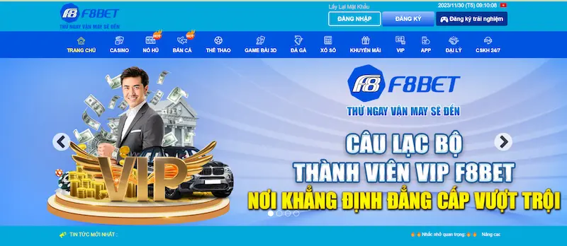 F8bet được đánh giá nằm trong top 10 casino online chất lượng top đầu VN