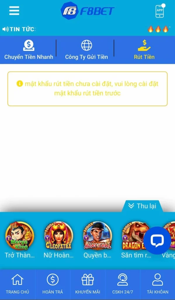 Cài Đặt Mật Khẩu Và Thêm Ngân Hàng