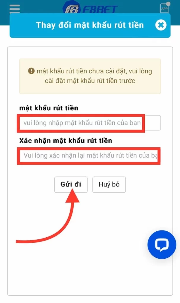 Cài Đặt Mật Khẩu Và Thêm Ngân Hàng