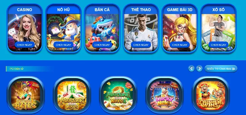Trang cá cược sở hữu nền tảng trò chơi đa dạng