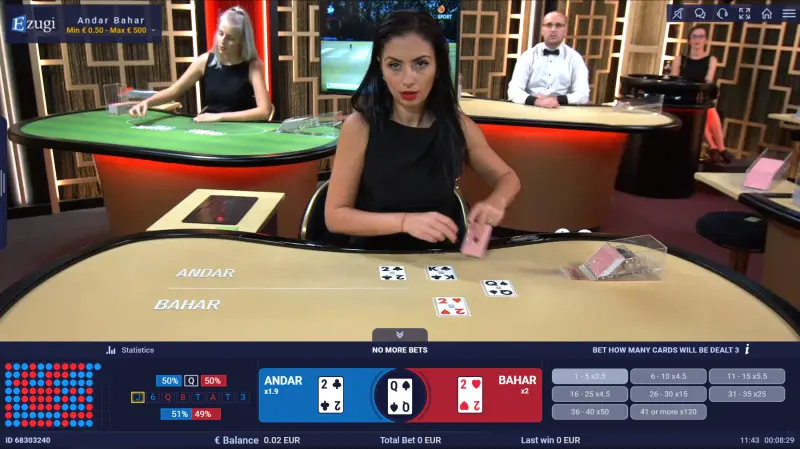 Hình thức cược phổ biến trong tựa game Andar Bahar